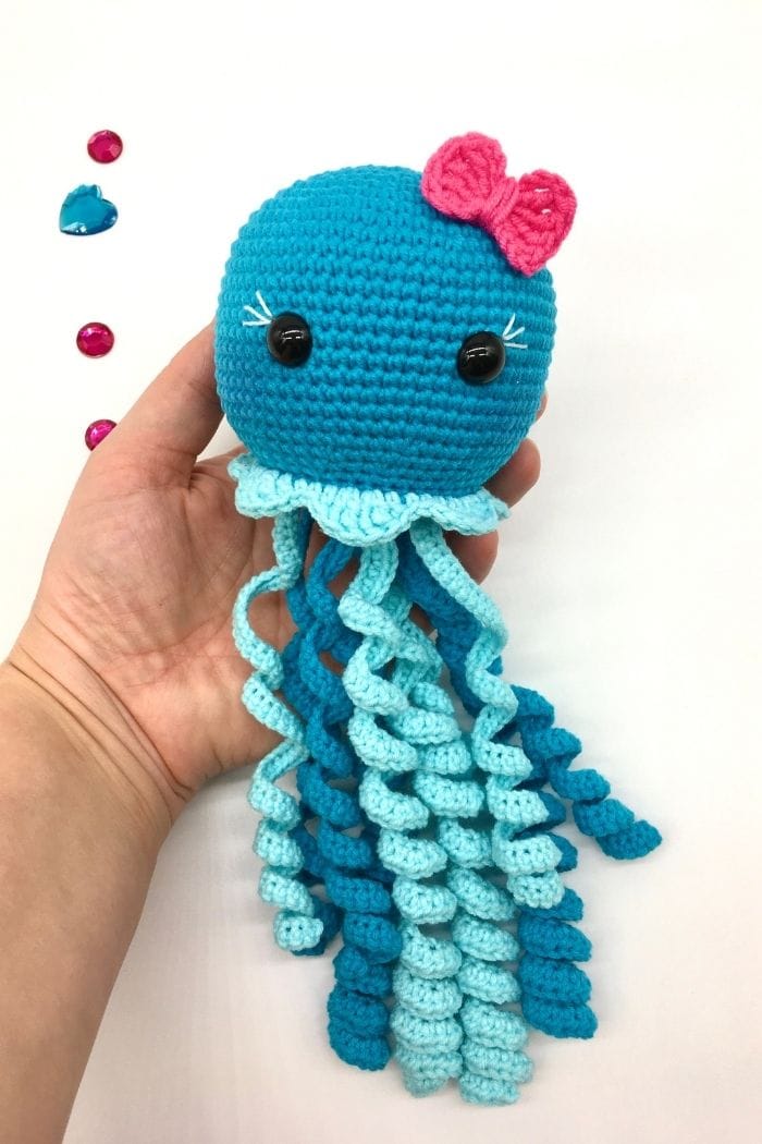 Toys Handmade Crochet Jellyfish Plushie Made To Order Plush Toy Toys Handmade Crochet Jellyfish Plushie Made To Order Plush Toy