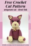 Free crochet cat pattern, free Amigurumi cat pattern by Cuddly Stitches Craft