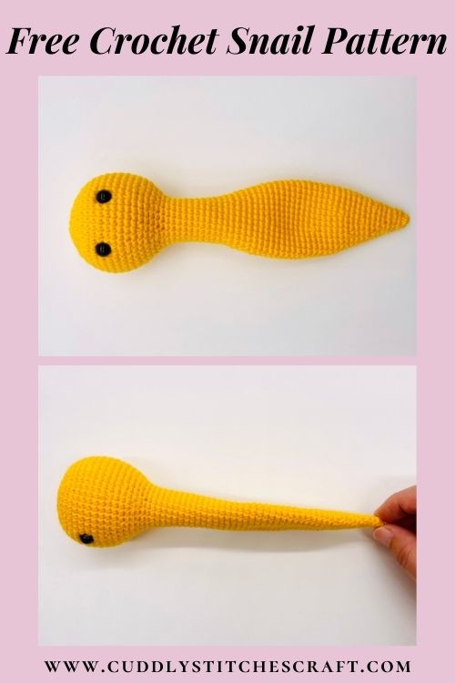 Free crochet snail pattern, free Amigurumi snail pattern by Cuddly Stitches Craft (5)