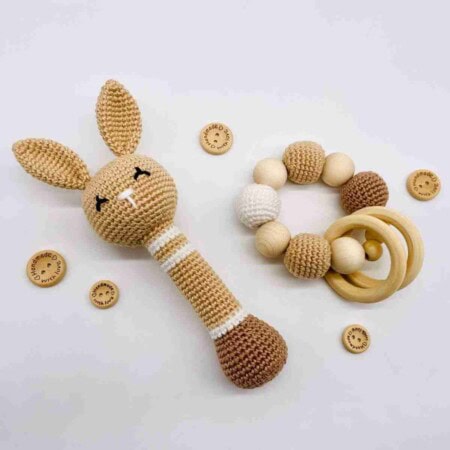 Free Crochet Bunny Rattle Pattern