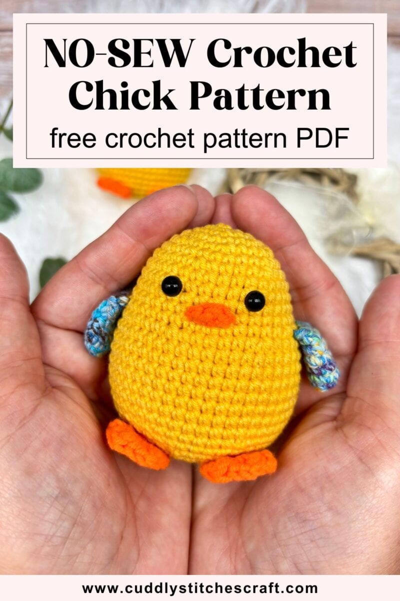 No-Sew Crochet Chick Pattern: Free PDF! - Cuddly Stitches Craft
