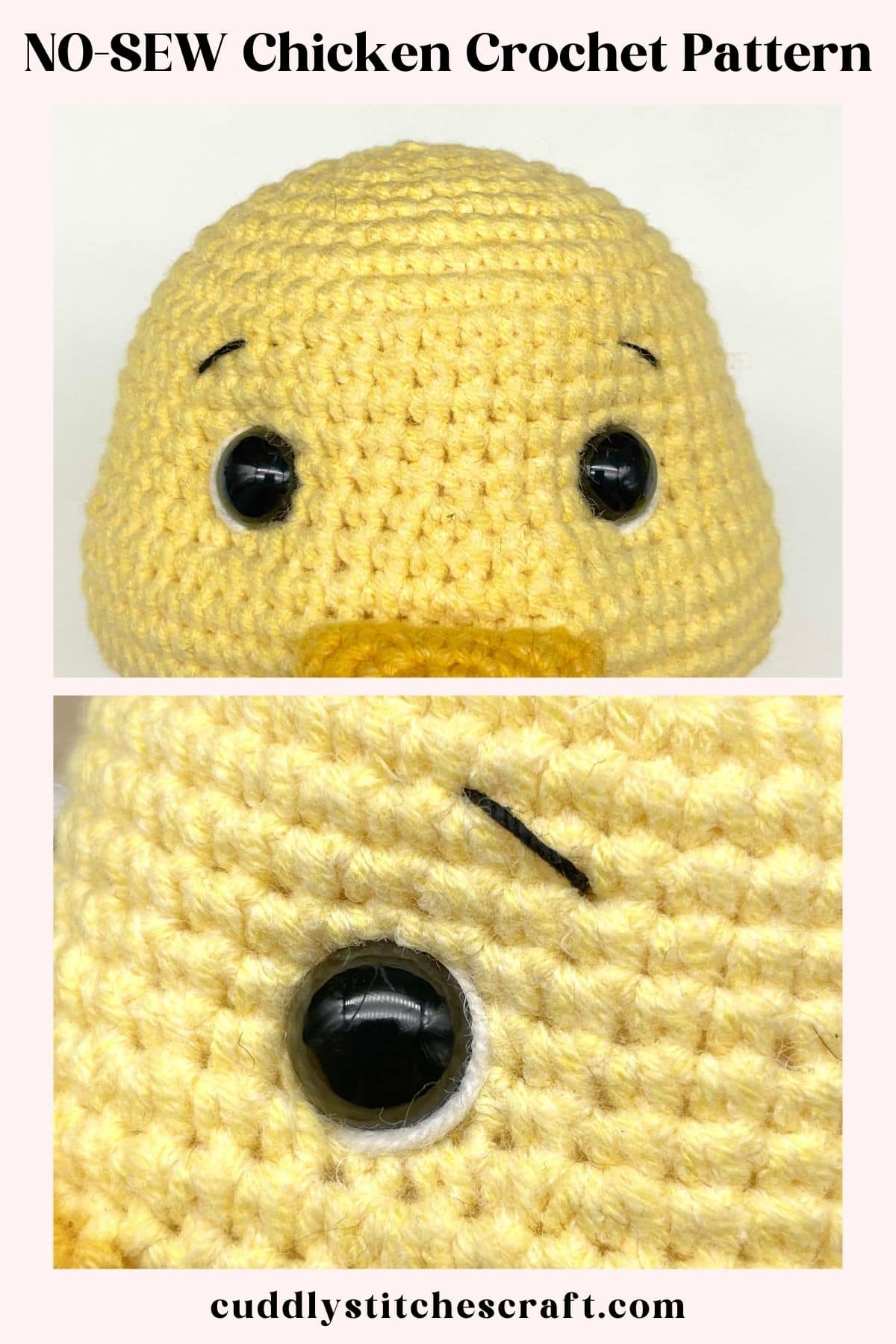NO-SEW chicken crochet pattern free, free chicken Amigurumi pattern