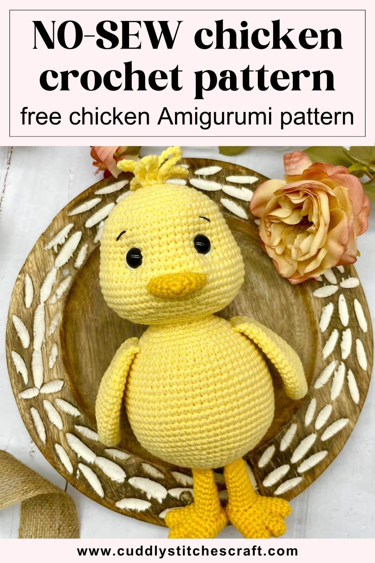 NO-SEW chicken crochet pattern free, free chicken Amigurumi pattern