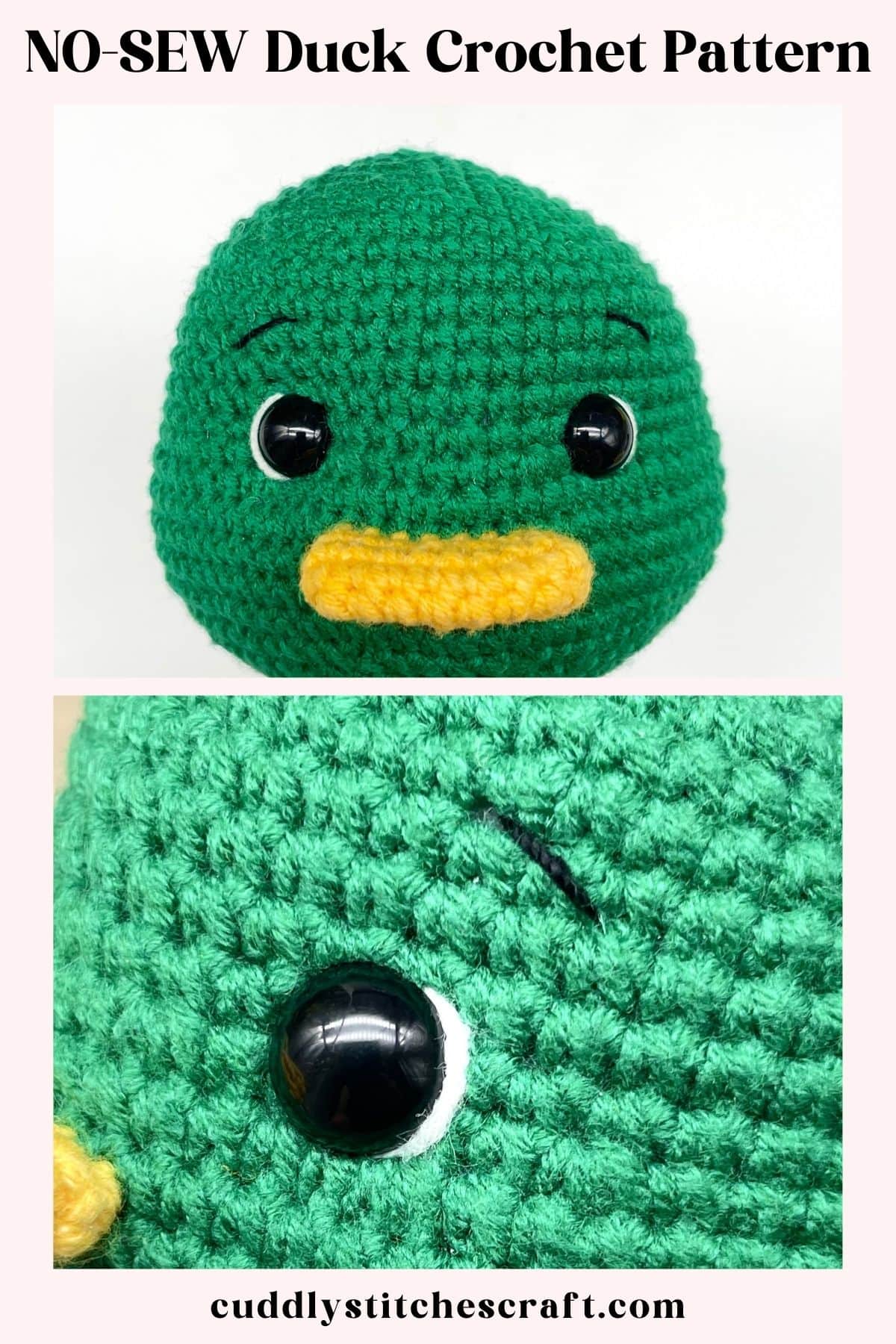 NO-SEW duck crochet pattern free, free duck Amigurumi pattern