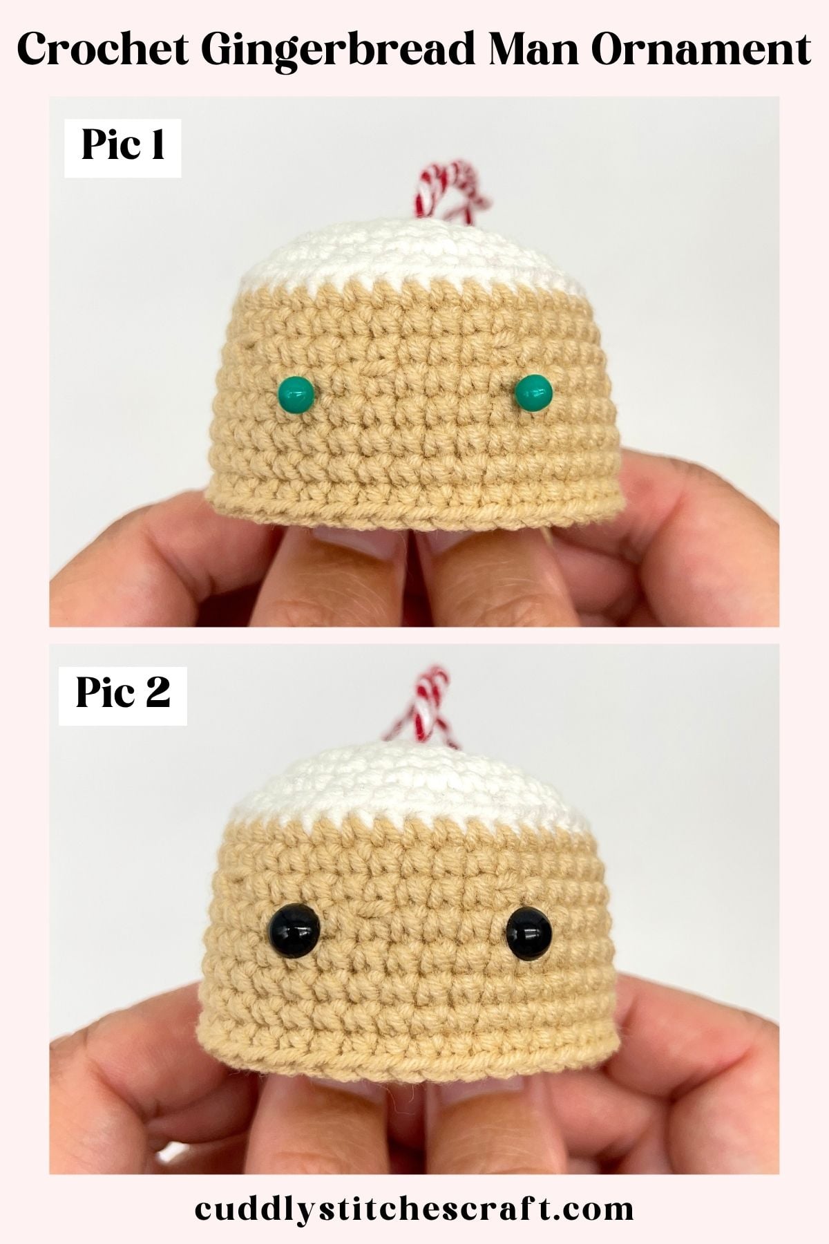 FREE Crochet Gingerbread Man Ornament Pattern, FREE Crochet Gingerbread Man Amigurumi Pattern