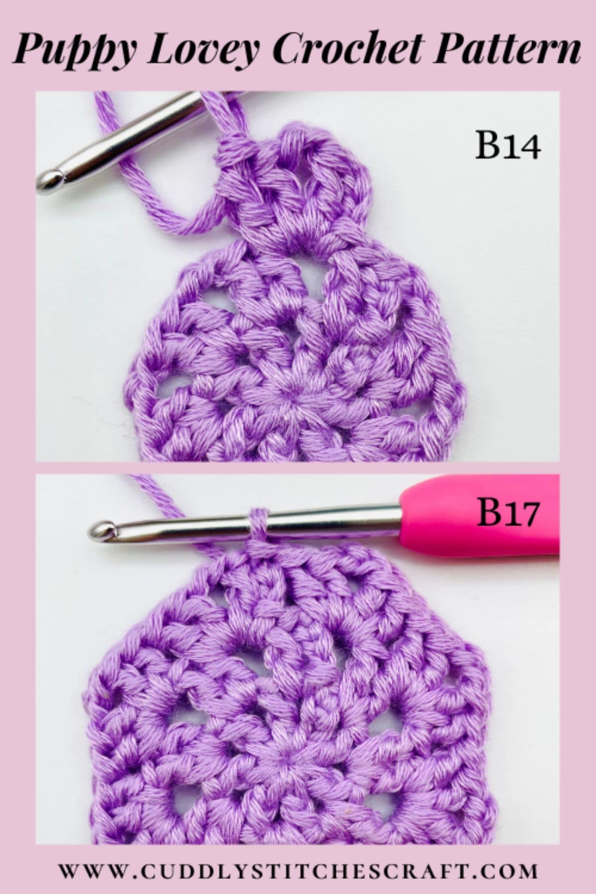Puppy lovey crochet pattern, Free crochet pattern