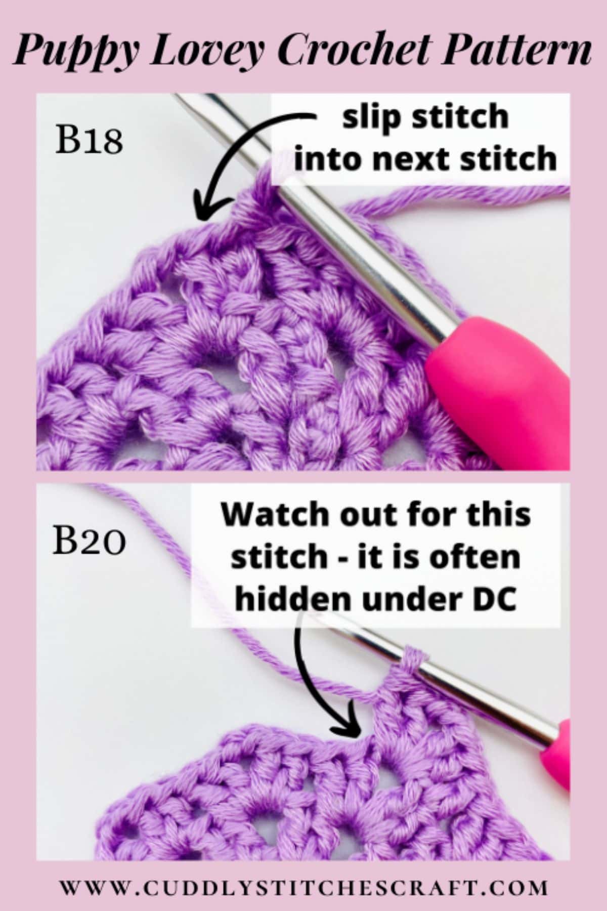 Puppy lovey crochet pattern, Free crochet pattern