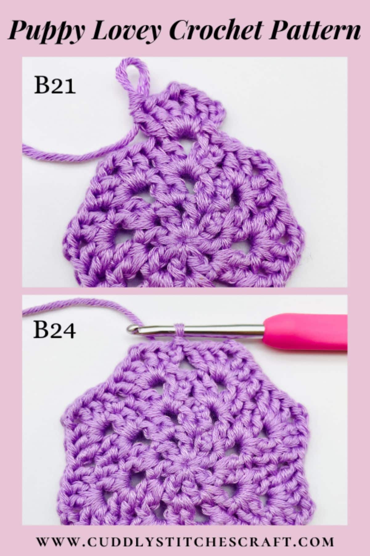 Puppy lovey crochet pattern, Free crochet pattern