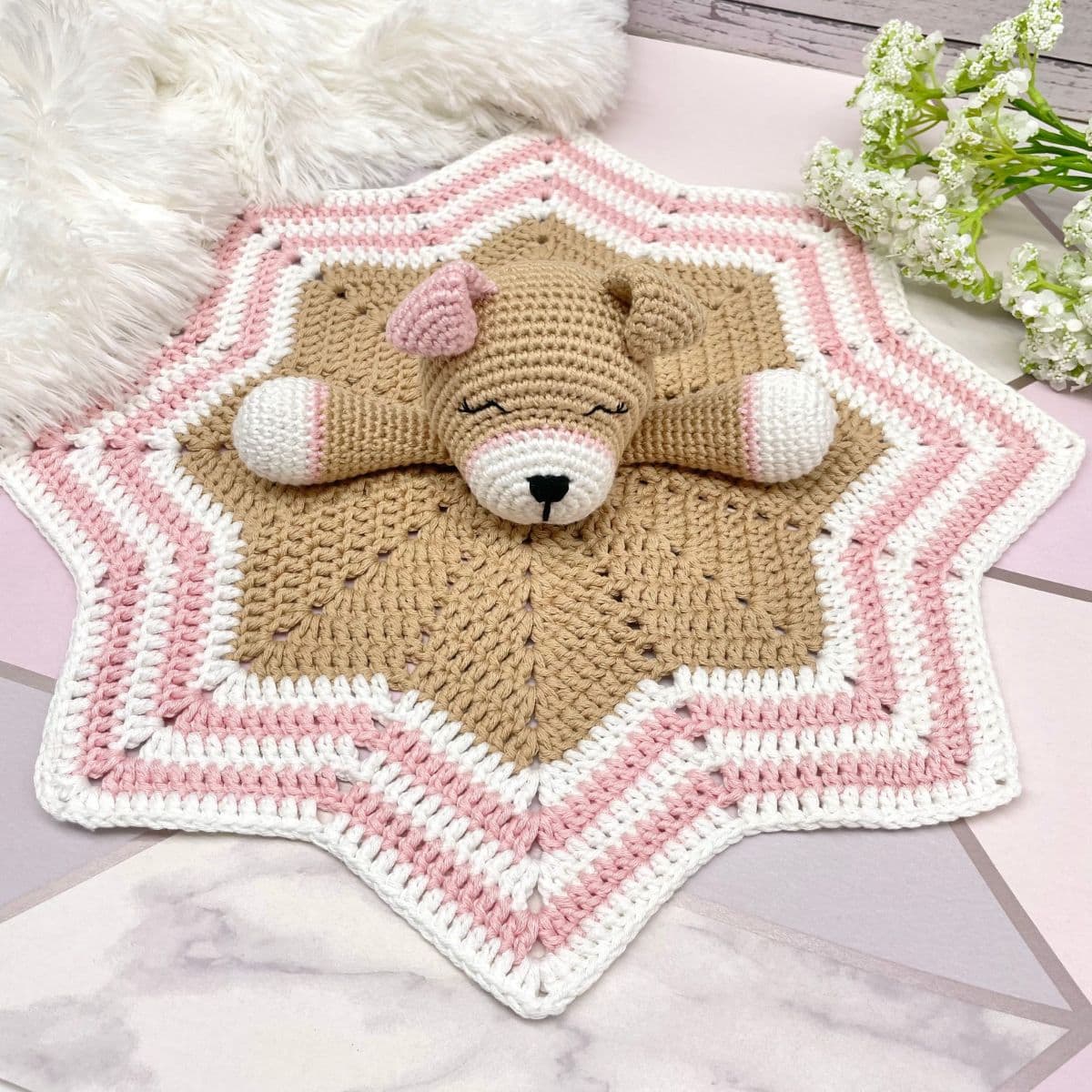 Puppy lovey crochet pattern, Free crochet pattern