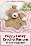 Puppy lovey crochet pattern, Free crochet pattern